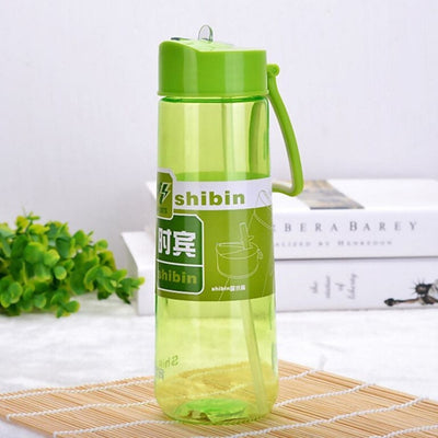 Water Bottle With Flip Straw - yogaflaunt