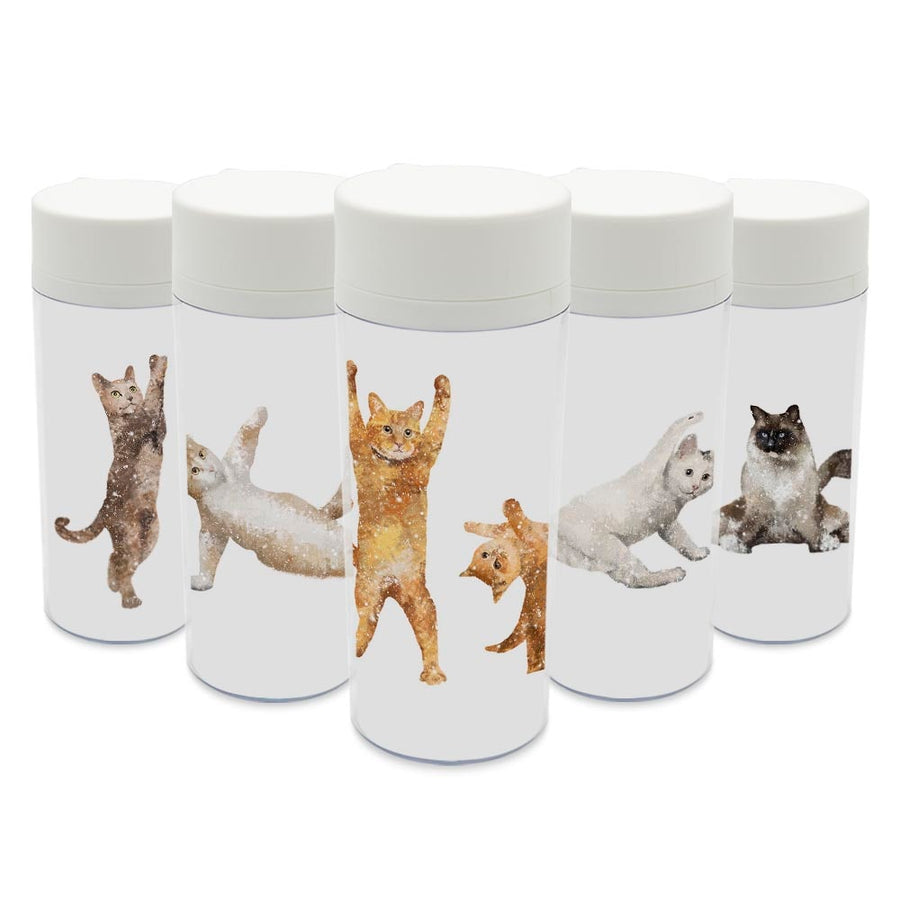Kawaii Funny Yoga Pet Cat Bottles
