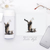 Kawaii Funny Yoga Pet Cat Bottles - yogaflaunt