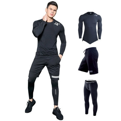 3 Pieces Mens Tracksuit - yogaflaunt