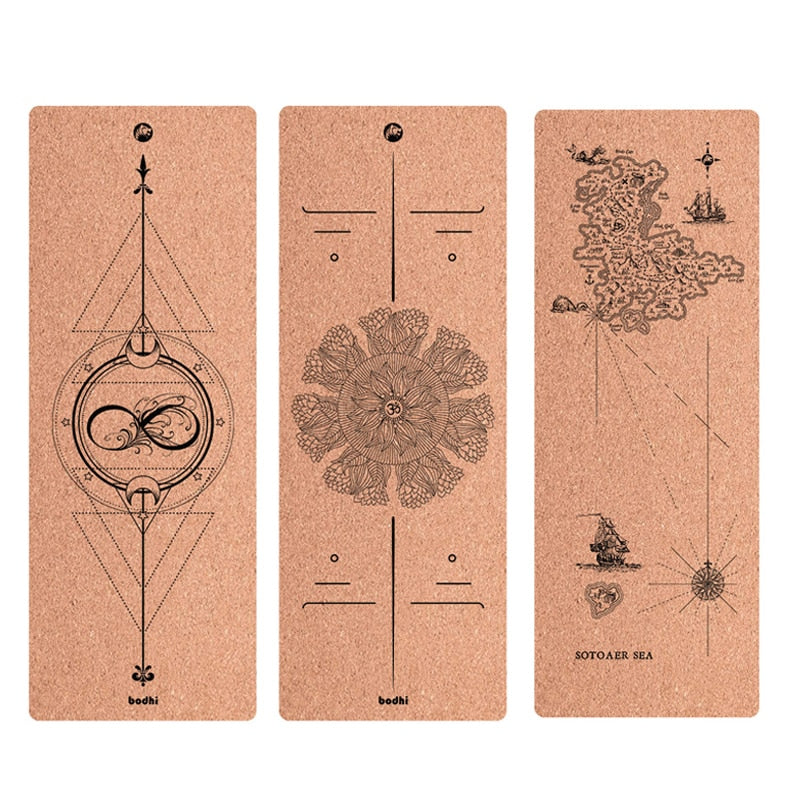TPE+Cork Non-slip Yoga Mat - yogaflaunt