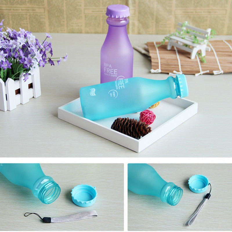 Candy Colors Unbreakable Frosted Bottle - yogaflaunt