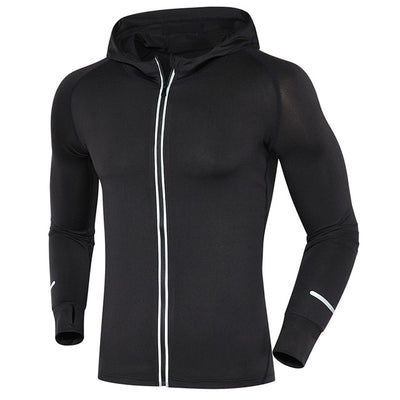 Zipper Elastic Running Jacket - yogaflaunt