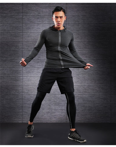 Zipper Elastic Running Jacket - yogaflaunt