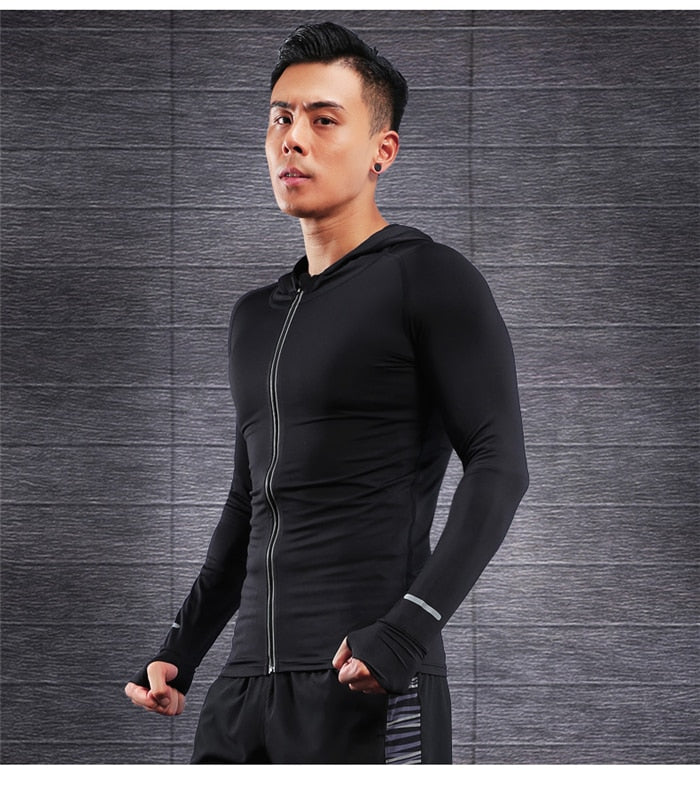 Zipper Elastic Running Jacket - yogaflaunt