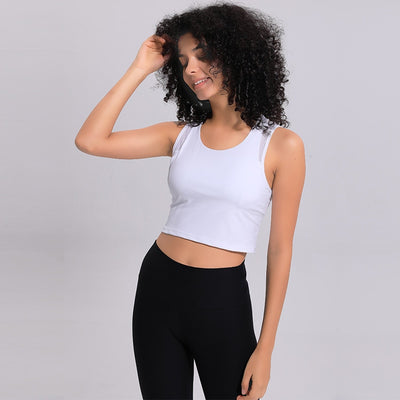 Racerback Tank Hollow Out - yogaflaunt