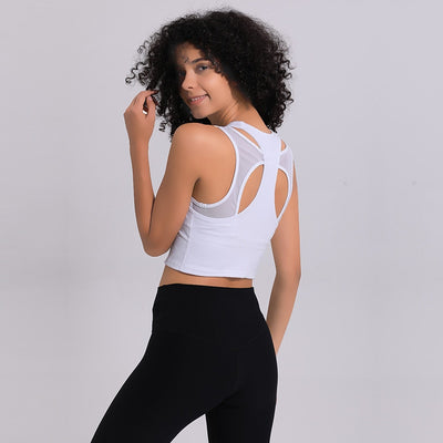 Racerback Tank Hollow Out - yogaflaunt