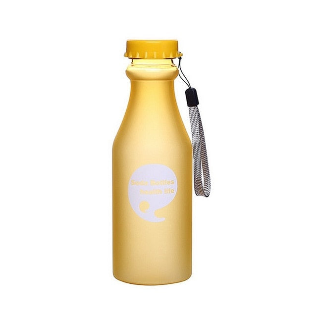 Unbreakable Frosted Leak-proof Plastic Bottle - yogaflaunt
