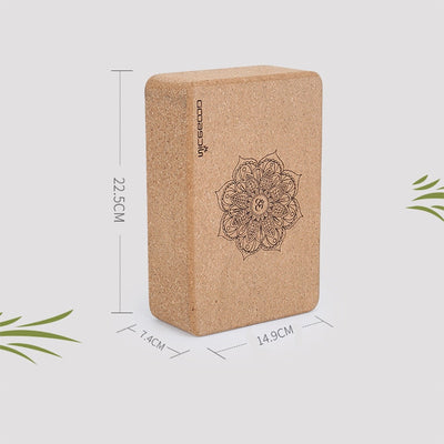 Natural Cork Yoga Brick - yogaflaunt