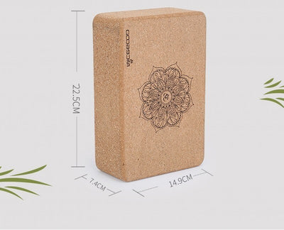 Natural Cork Yoga Brick - yogaflaunt